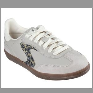 NEW Skechers Women's Hotshot Shimmering Spots Sneaker in Taupe, Size 6